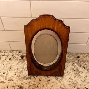 Vintage Wooden Oval Picture Frame